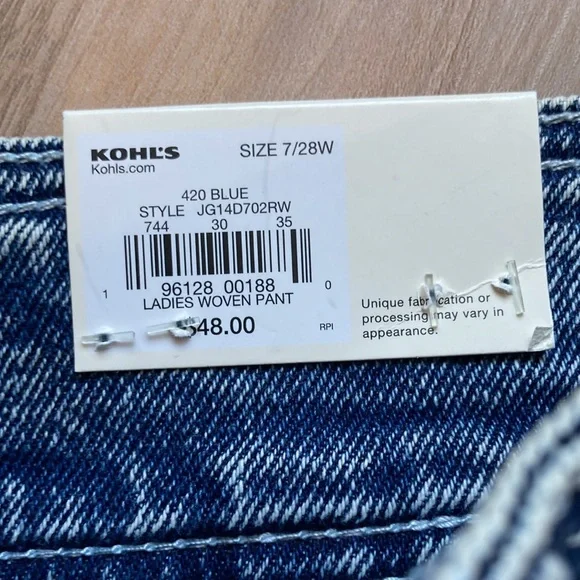 So super high rise straight retro jean size 7 28 - Picture 12 of 16